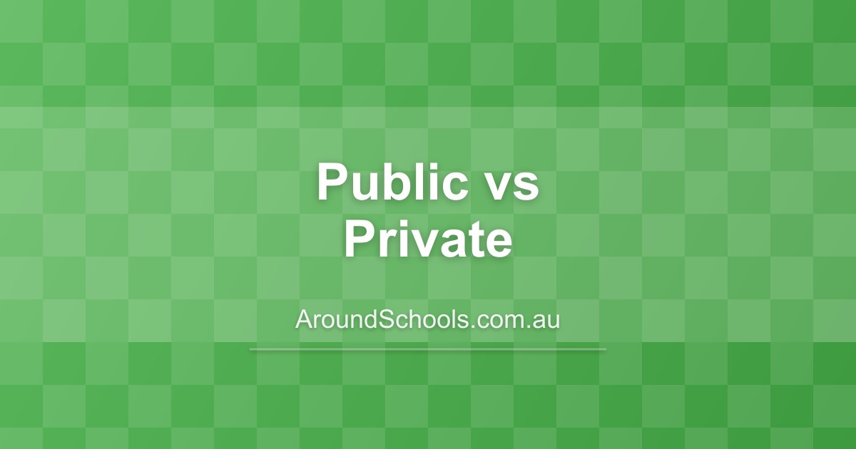 Comparison of public and private school buildings