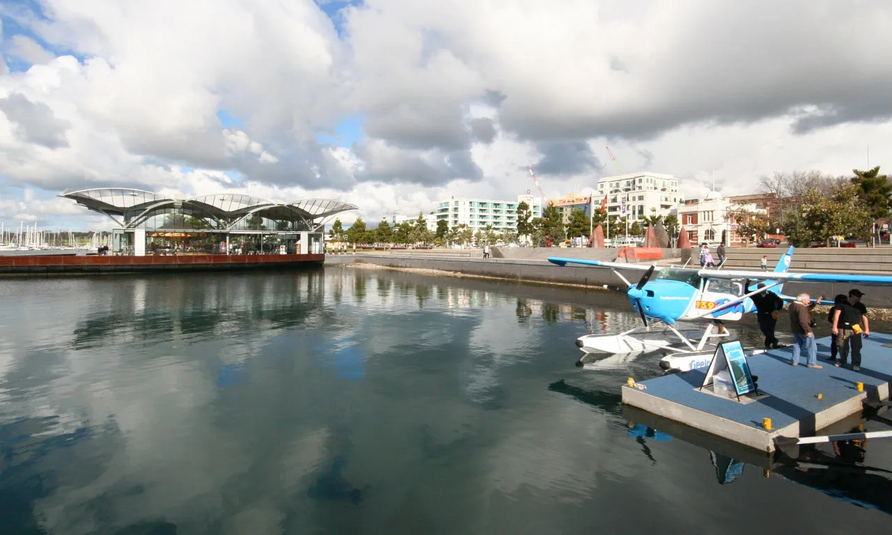 Waterfront at the end of Moorabool Street - Geelong Victoria Australia